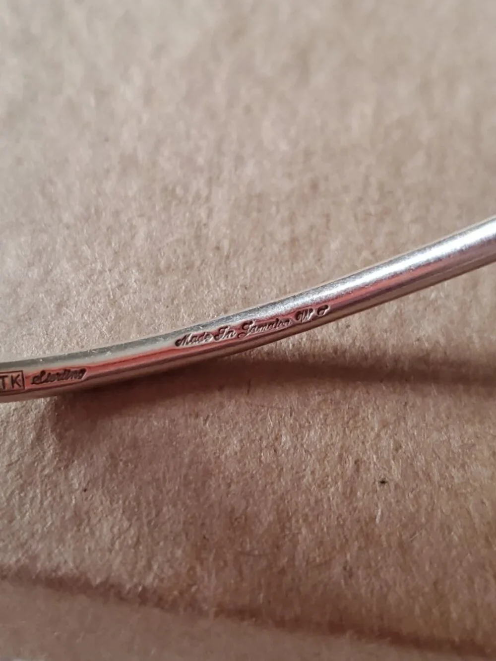 Sterling Silver West Indies vintage bangle bracelet - Picture 3 of 4